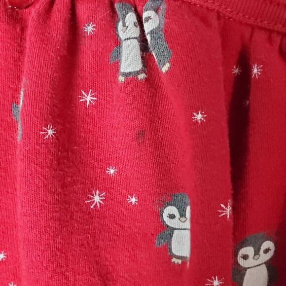Gymboree Penguin Chalet Toddler Girls Red Penguin Knit Long Sleeve Dress Size 2T - Picture 4 of 6